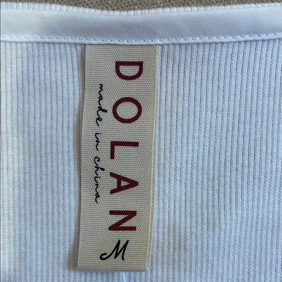 Dolan White Fitted Sweater with Eyelet Short Sleeve Blouse NWOT - Picture 6 of 10